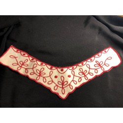 Embroidered neckline