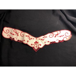 Embroidered neckline