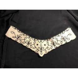 Embroidered neckline