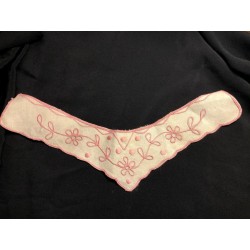 Embroidered neckline