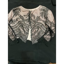 Lace and silk Boléro jacket